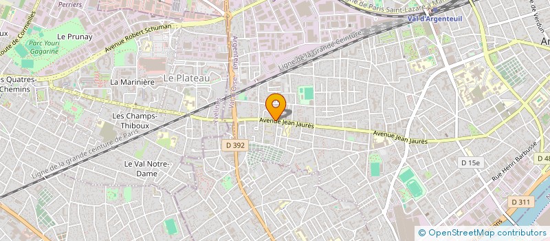 localisation de l'entreprise S2B FRANCE à ARGENTEUIL