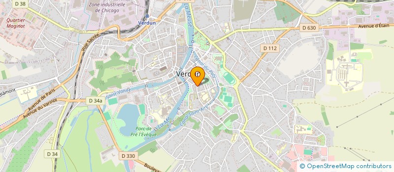 localisation de l'entreprise S2B MAZEL à VERDUN