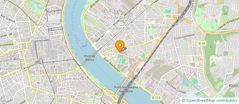 localisation de l'entreprise S2B SPORT'IN BORDEAUX BASTIDE à BORDEAUX