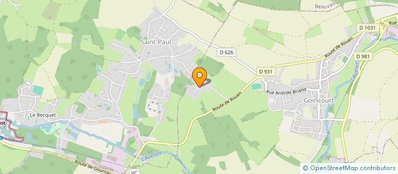 localisation de l'entreprise S2BF  GOINCOURT