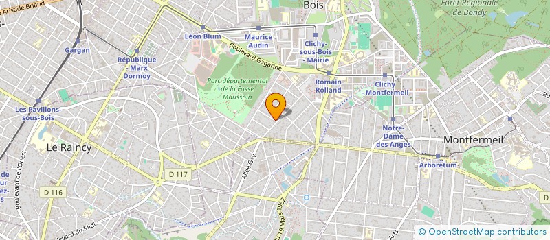 localisation de l'entreprise S2BM à CLICHY-SOUS-BOIS