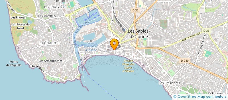 localisation de l'entreprise S2BT FOOD SARL à LES SABLES D'OLONNE