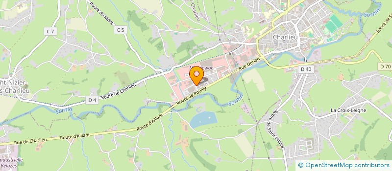 localisation de l'entreprise S2C  SAINT-NIZIER-SOUS-CHARLIEU