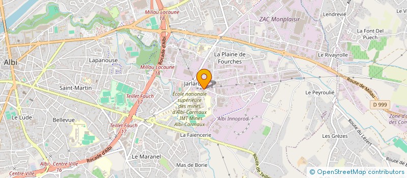 localisation de l'entreprise S2C à ALBI
