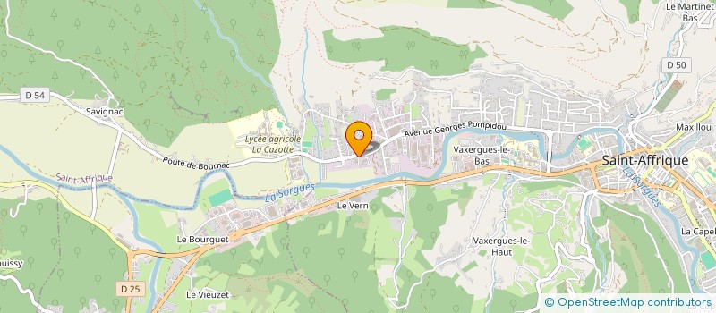 localisation de l'entreprise S2C ELEC  SAINT-AFFRIQUE