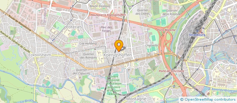 localisation de l'entreprise S2D FIBRE à STRASBOURG