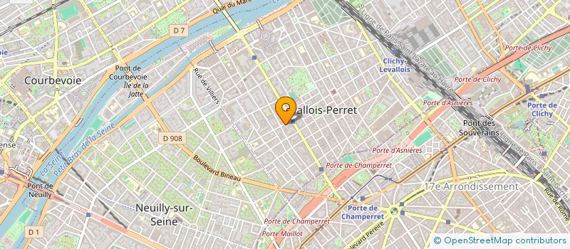 localisation de l'entreprise S2D RENT à LEVALLOIS-PERRET