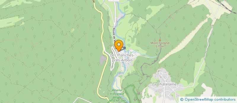 localisation de l'entreprise S2E  LES PLANCHES-PRES-ARBOIS
