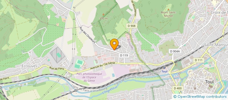 localisation de l'entreprise S2E  ECROUVES