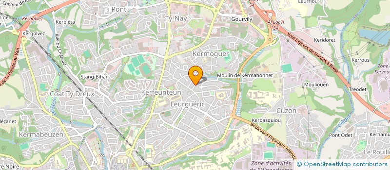 localisation de l'entreprise S2ET à QUIMPER
