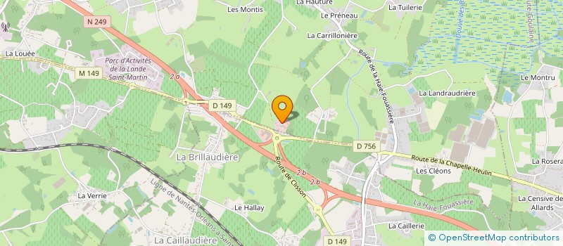 localisation de l'entreprise S2F à HAUTE-GOULAINE
