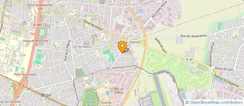 localisation de l'entreprise S2F  BRON