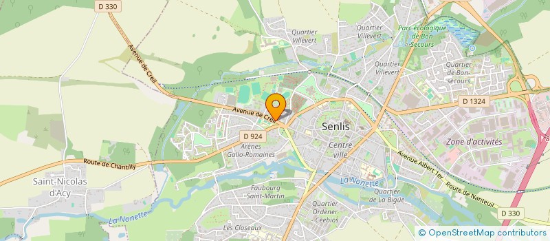 localisation de l'entreprise S2F  SENLIS