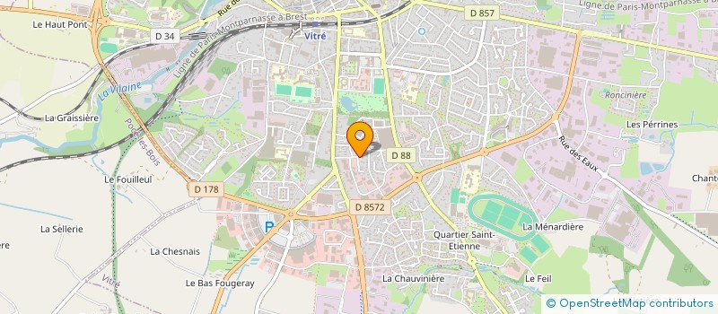localisation de l'entreprise S2F-P15  VITRE