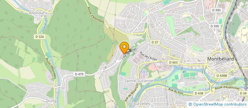 localisation de l'entreprise S2F - SOCIETE FINANCIERE FRITSCH  MONTBELIARD