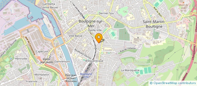 localisation de l'entreprise S2G  BOULOGNE-SUR-MER