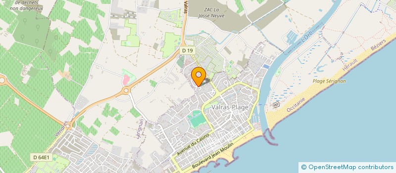 localisation de l'entreprise S2H  VALRAS-PLAGE