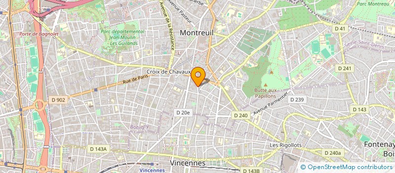 localisation de l'entreprise S2I ARTZAMENDI à MONTREUIL