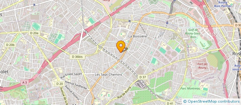 localisation de l'entreprise S2IA à MONTREUIL