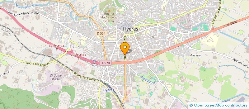 localisation de l'entreprise S2J  HYERES