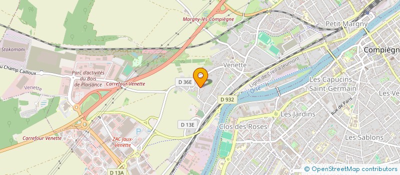 localisation de l'entreprise S2J  VENETTE