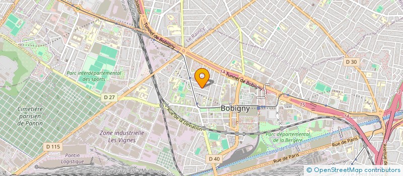 localisation de l'entreprise S2J  BOBIGNY
