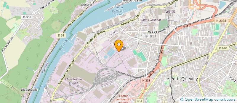 localisation de l'entreprise S2J  LE PETIT-QUEVILLY