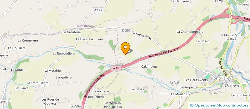 localisation de l'entreprise S2J  TESSY-BOCAGE