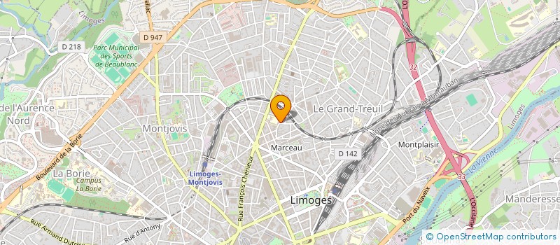 localisation de l'entreprise S2J  LIMOGES