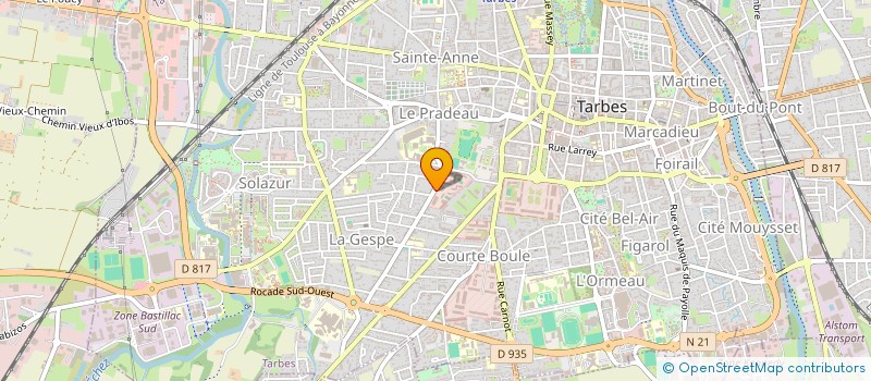 localisation de l'entreprise S2J INVEST  TARBES