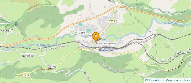 localisation de l'entreprise S2M à NEUSSARGUES EN PINATELLE