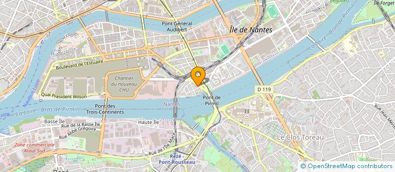 localisation de l'entreprise S2M à NANTES