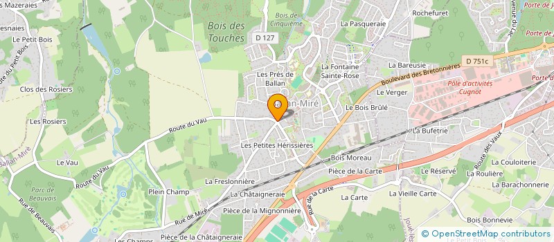 localisation de l'entreprise S2M  BALLAN-MIRE