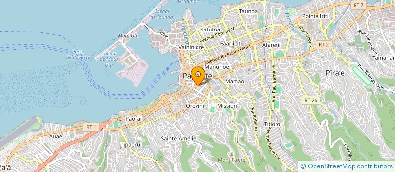 localisation de l'entreprise S2M à PAPEETE