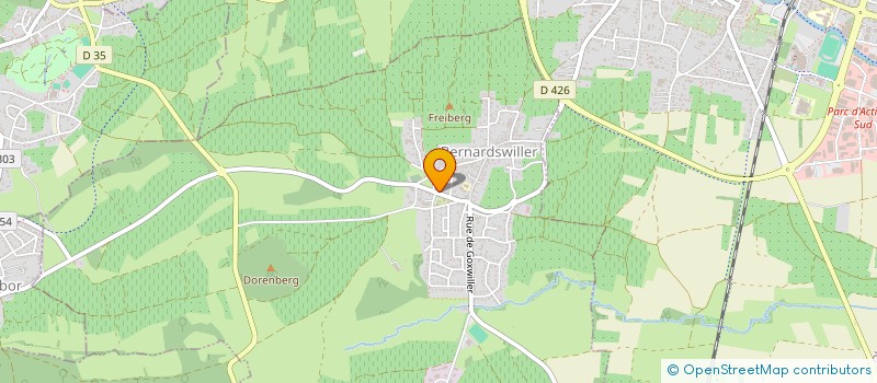 localisation de l'entreprise S2M  BERNARDSWILLER