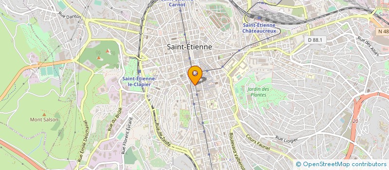 localisation de l'entreprise S2M CREATION à SAINT-ETIENNE