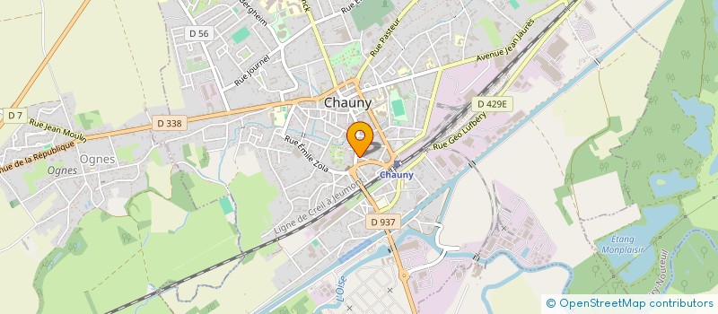 localisation de l'entreprise S2MMENUISERIE  CHAUNY