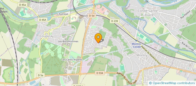 localisation de l'entreprise S2NE IMMO  ESBLY
