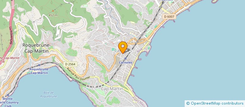 localisation de l'entreprise S2O RIVIERA à ROQUEBRUNE-CAP-MARTIN
