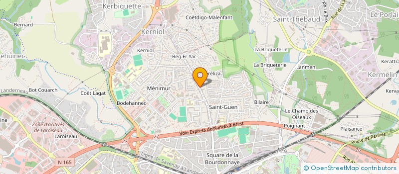 localisation de l'entreprise S2P à VANNES