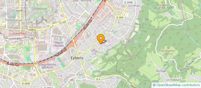 localisation de l'entreprise S2P  EYBENS