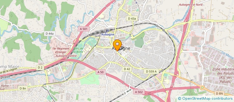 localisation de l'entreprise S2P IMMO à AUBAGNE
