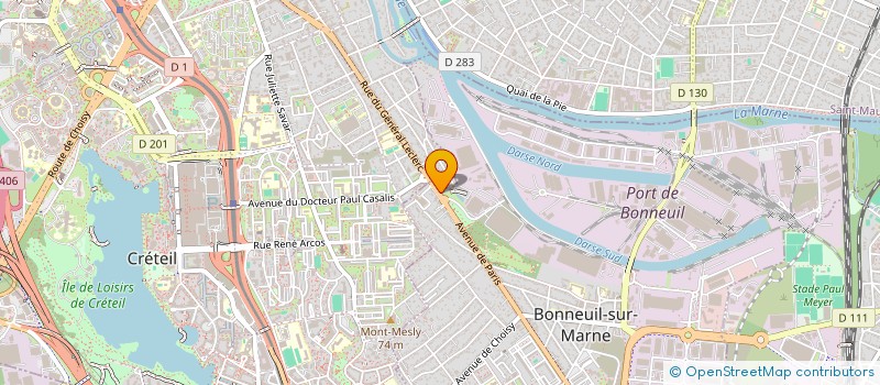 localisation de l'entreprise S2PI à CRETEIL