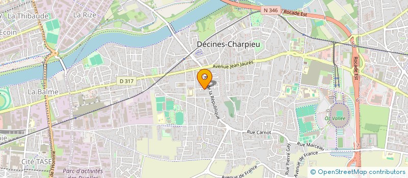 localisation de l'entreprise S2S IMMOBILIER  DECINES-CHARPIEU