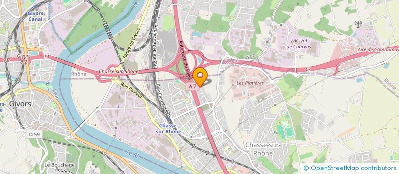 localisation de l'entreprise S2S SERVICES  CHASSE-SUR-RHONE