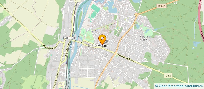 localisation de l'entreprise S2SI  L'ISLE-ADAM