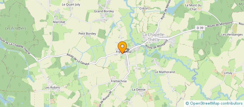 localisation de l'entreprise S2T BATIMENT  LA CHAPELLE-THECLE