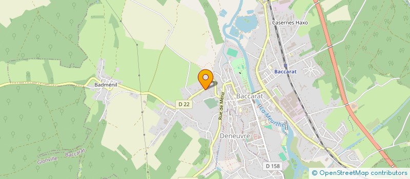 localisation de l'entreprise S2T INVEST  BACCARAT