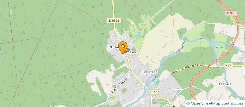 localisation de l'entreprise S2V à CELLETTES