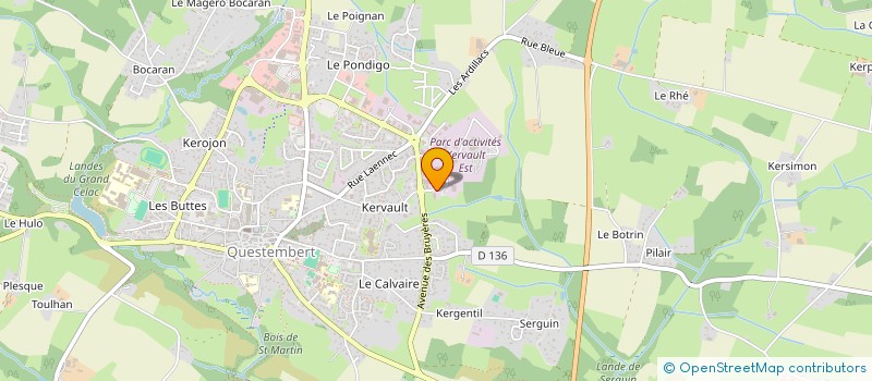 localisation de l'entreprise S2V à QUESTEMBERT